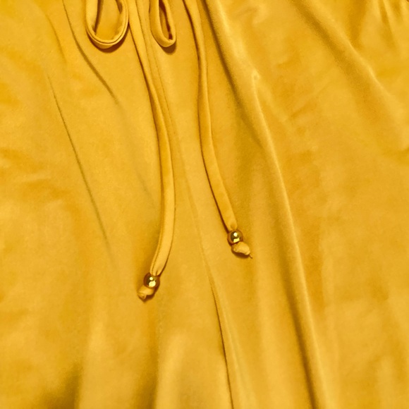 Always Indigo Boho Mustard Wide Leg Pull-On Pants Size M - Picture 5 of 12